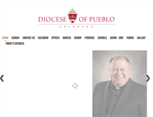 Tablet Screenshot of dioceseofpueblo.org